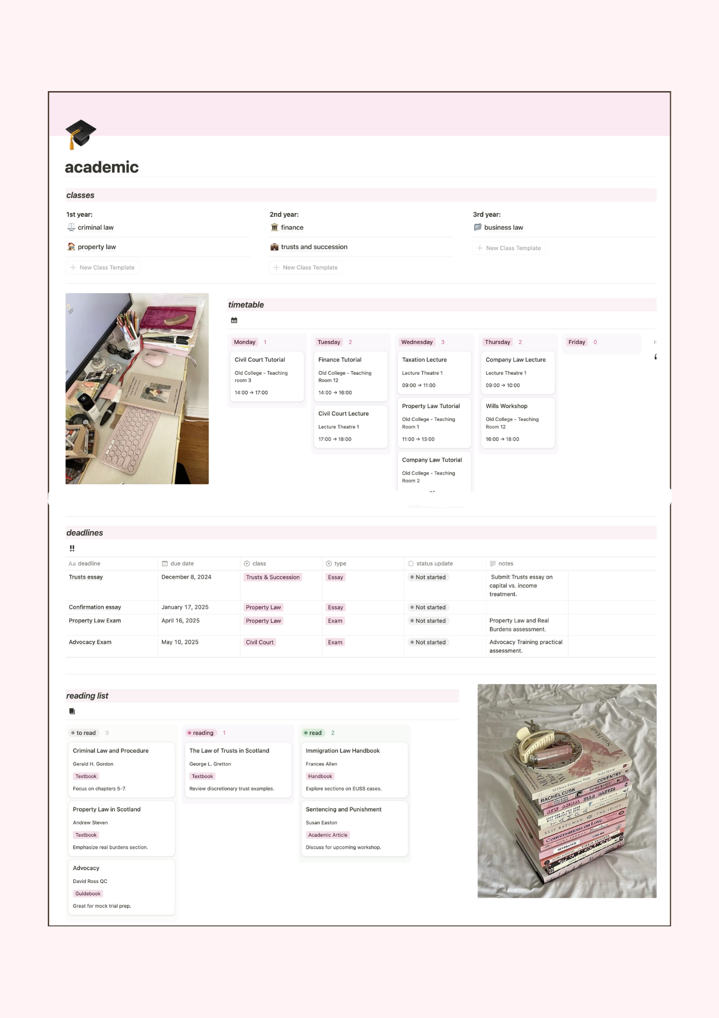 The Pink 2025 Life Planner